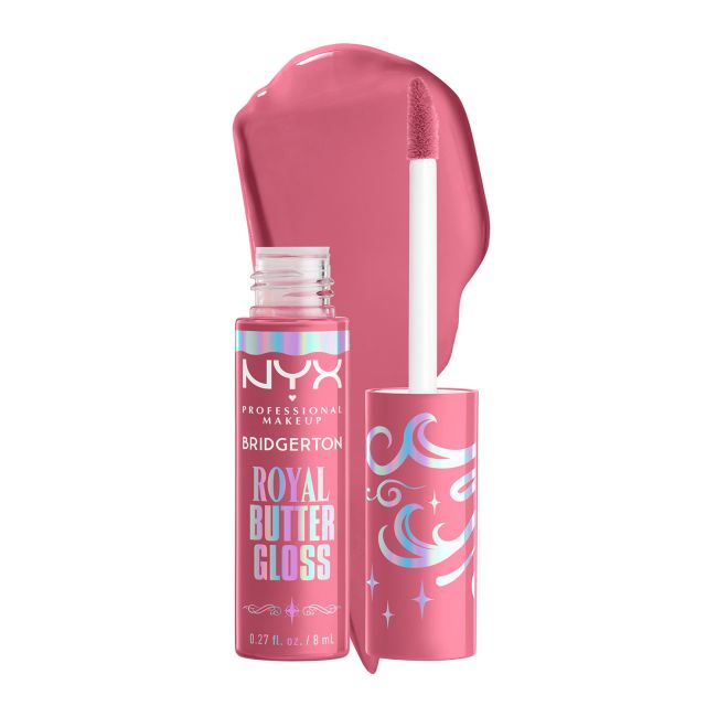 NYX PROFESSIONAL MAKEUP BRIDGERTON ROYAL BUTTER lūpų blizgis, 8 ml