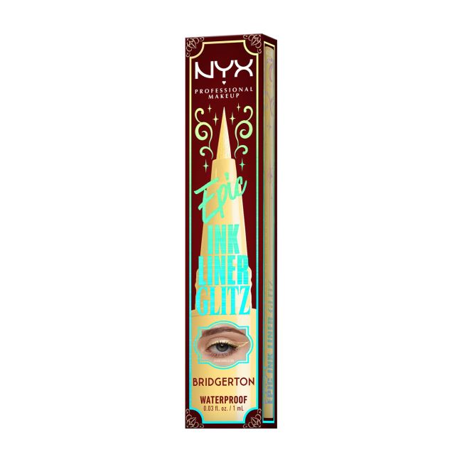 NYX PROFESSIONAL MAKEUP BRIDGERTON EPIC INK LINER GLITZ akių kontūro flomasteris, 1 ml