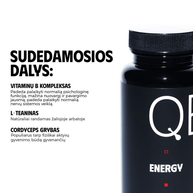 QED ENERGY maisto papildas, 60 kapsulių