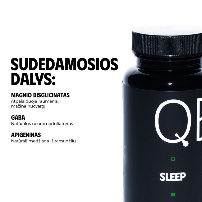 QED SLEEP maisto papildas, 60 kapsulių