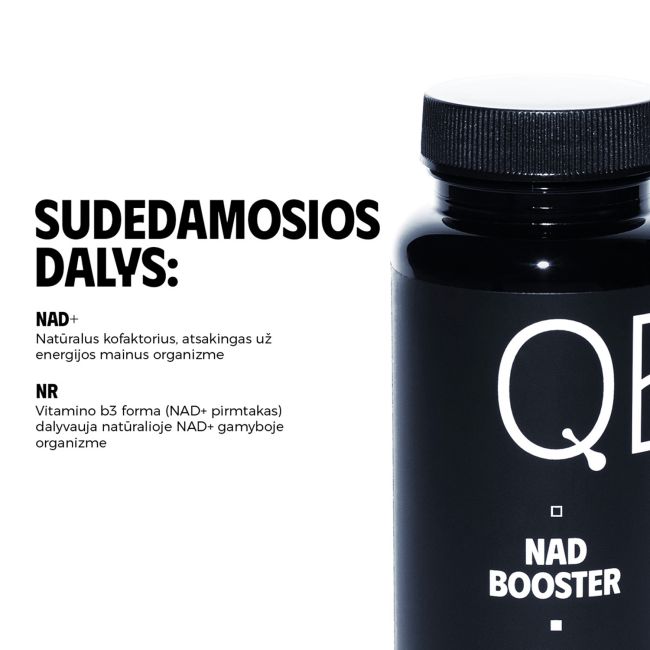 QED NAD BOOSTER maisto papildas, 60 kapsulių