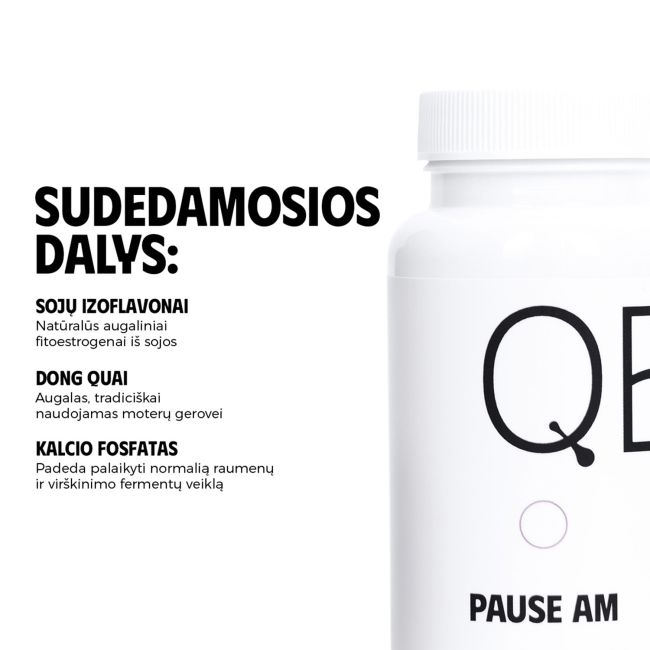 QED PAUSE AM + PM maisto papildai, 30 + 30 kapsulių