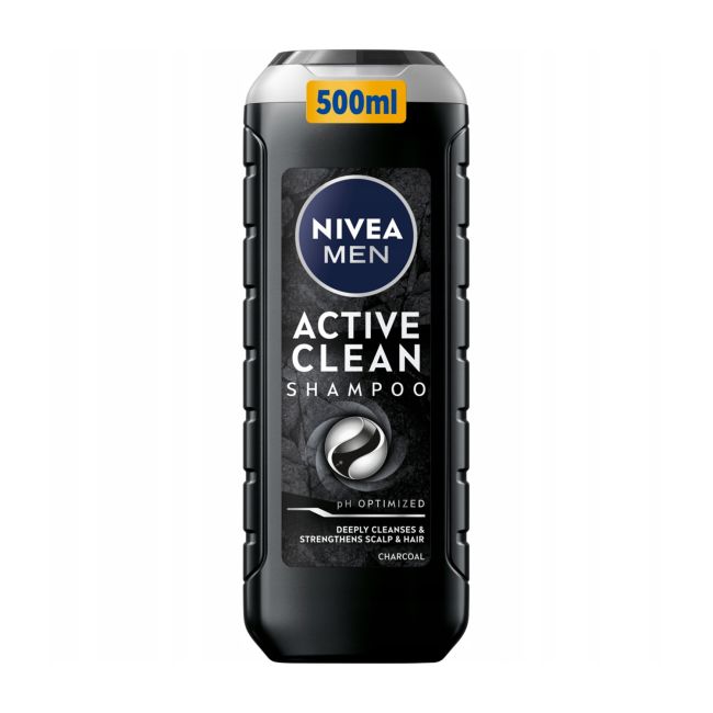 NIVEA MEN ACTIVE CLEAN plaukų šampūnas, 500 ml