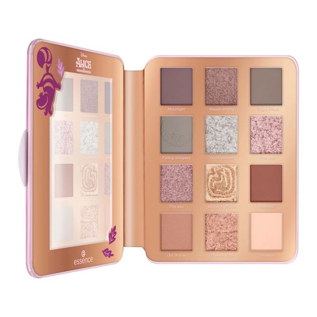 ESSENCE DISNEY ALICE IN WONDERLAND akių vokų šešėlių paletė, 16 g