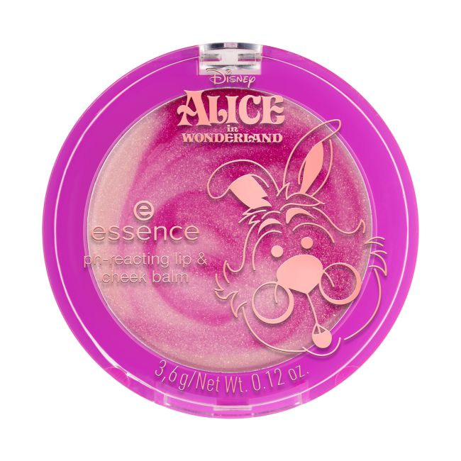 ESSENCE DISNEY ALICE IN WONDERLAND PH-REACTING lūpų ir skruostų balzamas, 3,6 g