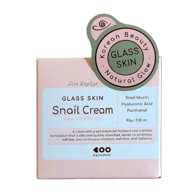DEARBOO GLASS SKIN SNAIL veido kremas, 80 g