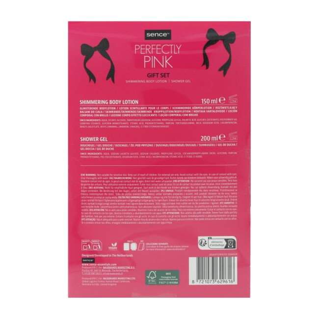 SENCE PEREFCTLY PINK dovanų rinkinys