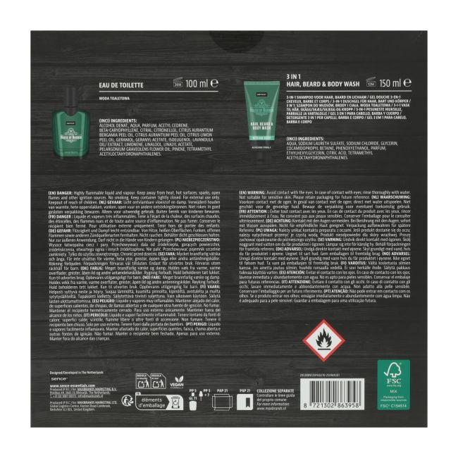 SENCE HOUSE OF BARBER OAK SCENT vyrų dovanų rinkinys