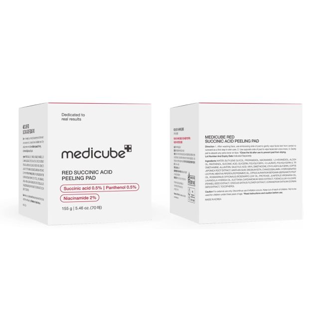 MEDICUBE RED SUCCINIC AND PEELING veido padukai, 155 g