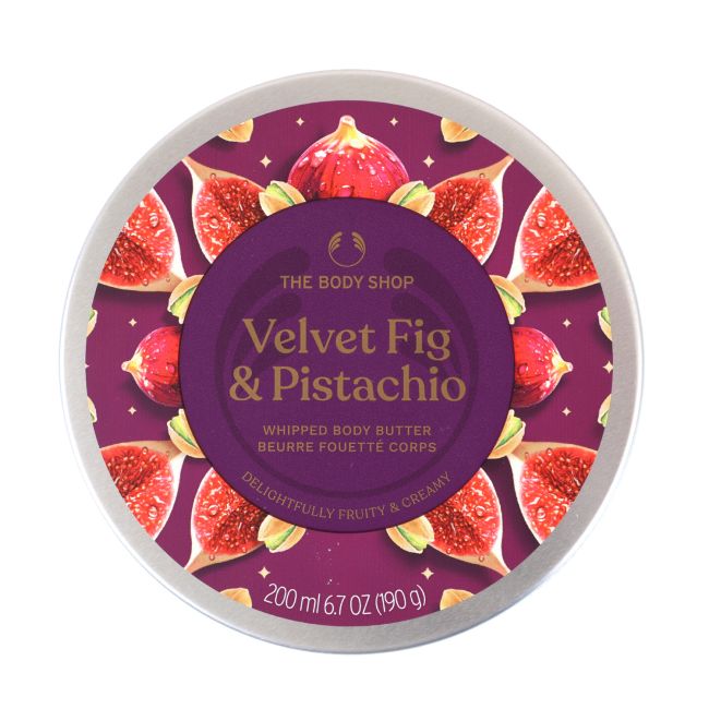 THE BODY SHOP VELVET FIG & PISTACHIO kūno sviestas, 200 ml