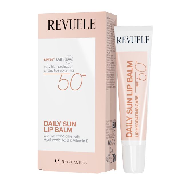 REVUELE SPF50+ DAILY SUN lūpų balzamas, 15 ml