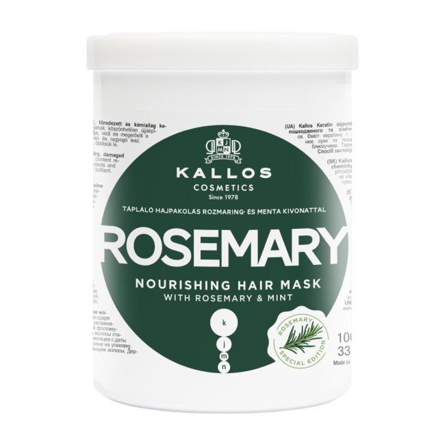 KALLOS ROSEMARY NOURISHING plaukų kaukė, 1000 ml