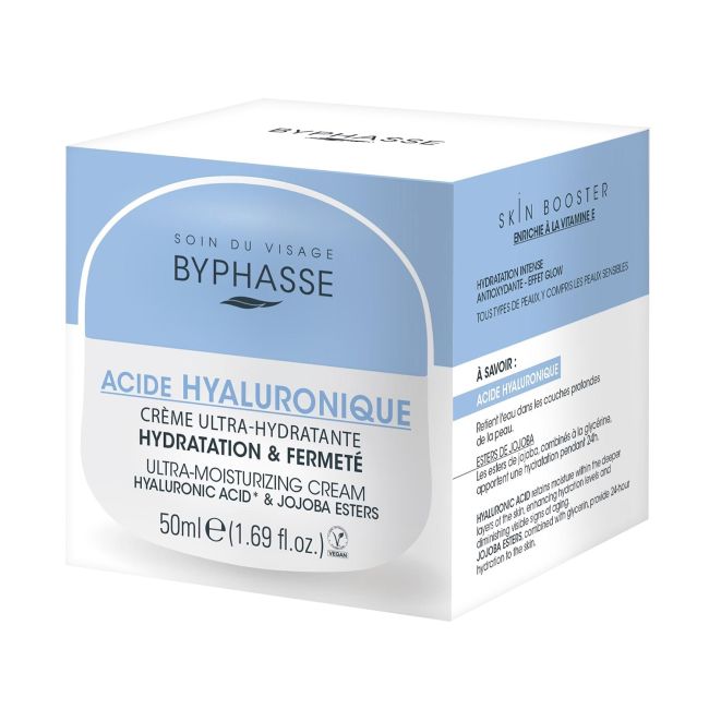 BYPHASSE ACIDE HYALURONIQUE ULTRA - MOISTURIZING veido kremas, 50 ml