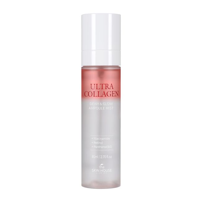 THE SKIN HOUSE ULTRA COLLAGEN DEWY & GLOW veido migla tonikas, 80 ml