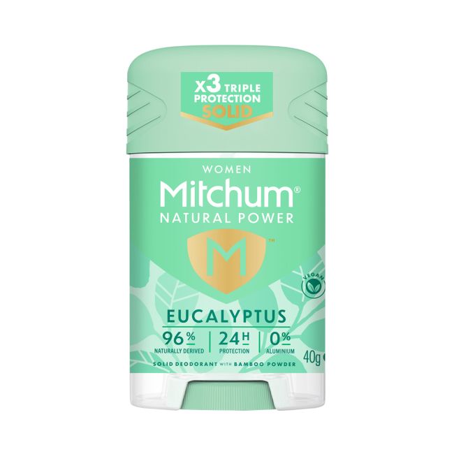 MITCHUM NATURAL POWER EUCALYPTUS 24H rutulinis moterų dezodorantas, 40 g