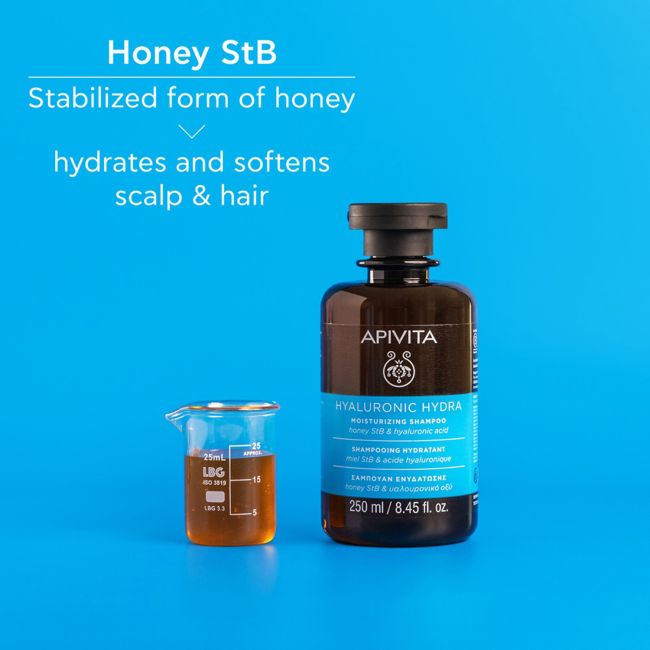 APIVITA HYALURONIC HYDRA drėkinamasis plaukų šampūnas, 250 ml