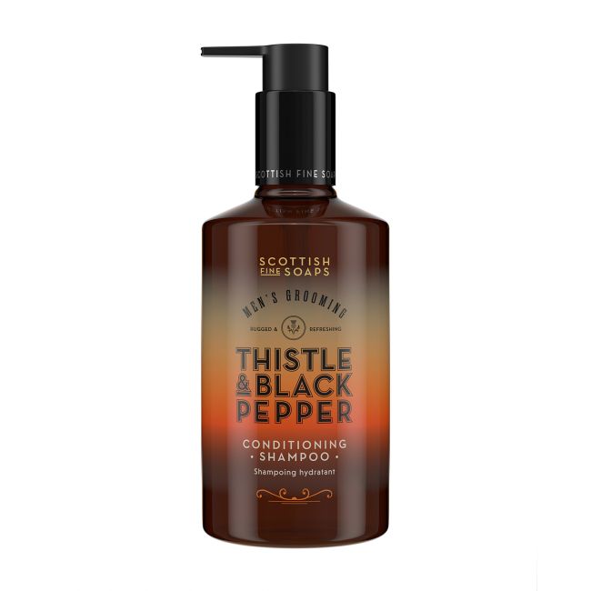SCOTTISH THISTLE & BLACK PEPPER CONDITIONING vyrų plaukų šampūnas, 300 ml