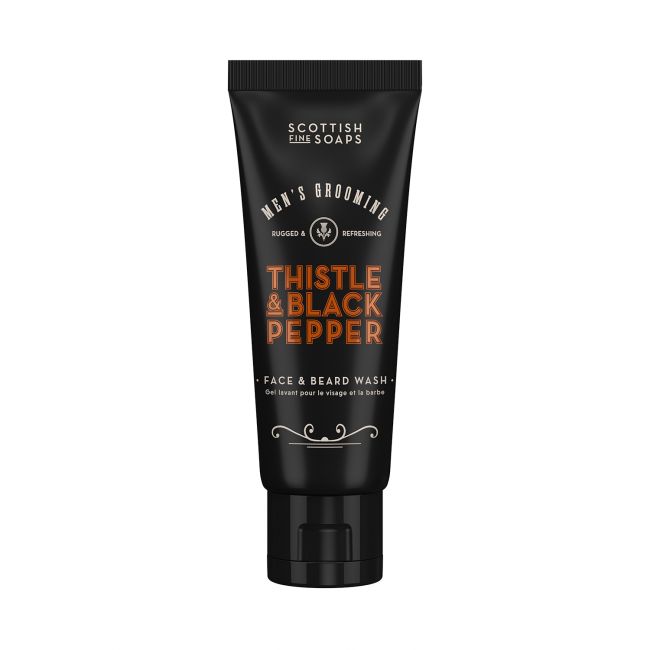 SCOTTISH THISTLE & BLACK PEPPER veido ir barzdos prausiklis, 75 ml