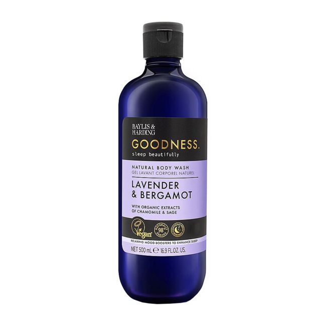 BAYLIS & HARDING GOODNESS LAVENDER & BERGAMOT kūno prausiklis, 500 ml