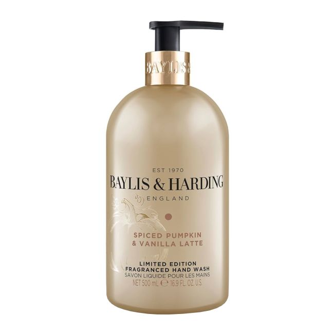 BAYLIS & HARDING ENGLAND SPICED PUMPKIN & VANILLA LATTE rankų prausiklis, 500 ml