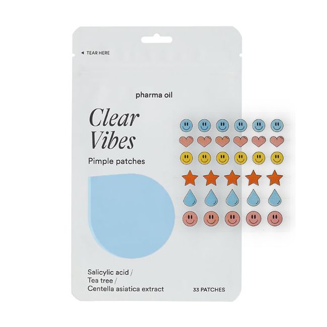 PHARMA OIL CLEAR VIBES spuogų lipdukai (33 vnt.)