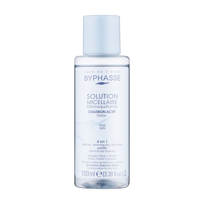 BYPHASSE SOLUTION PURE SKIN 4 IN 1 micelinis vanduo, 100 ml