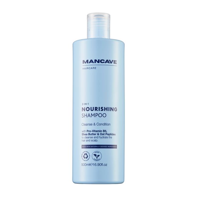 MAN CAVE NOURISHING plaukų šampūnas, 500 ml