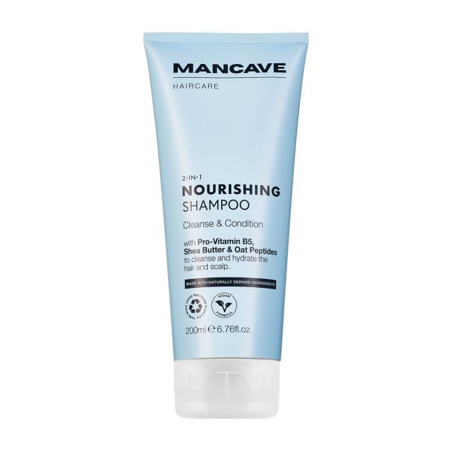 MAN CAVE NOURISHING plaukų šampūnas, 200 ml