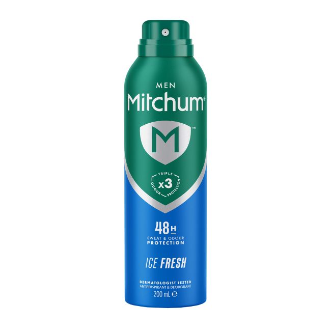 MITCHUM MEN ICE FRESH 48H purškiamasis antiperspirantas dezodorantas, 200 ml