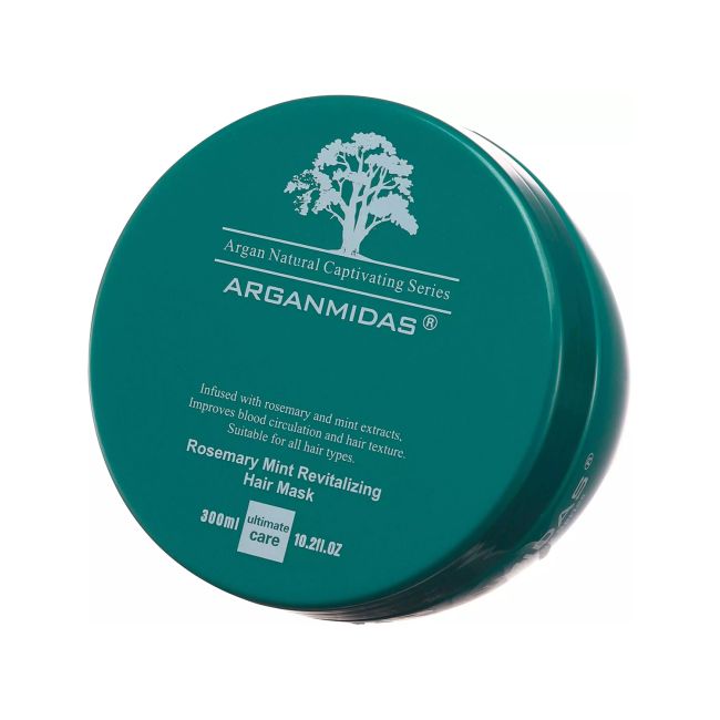 ARGANMIDAS ROSEMARY MINT REVITALIZING plaukų kaukė, 300 ml