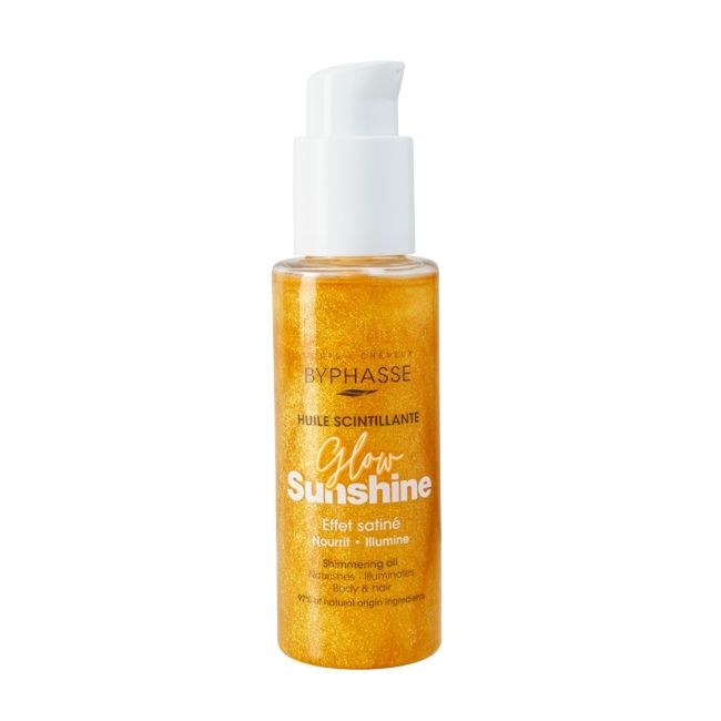 BYPHASSE GLOW SUNSHINE SHIMMERING kūno ir plaukų aliejus, 100 ml