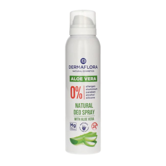 DERMAFLORA 0% ALOE VERA purškiamasis dezodorantas, 50 ml