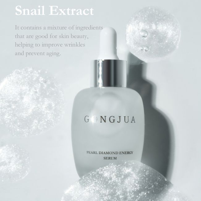 GONGJUA SNAIL RETINOL PEARL DIAMOND GLOW ENERGY veido serumas, 50 ml