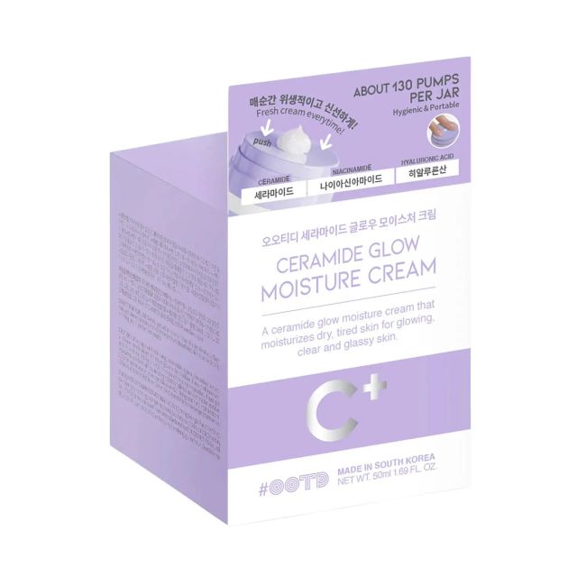 OOTD CERAMIDE GLOW MOISTURE veido kremas, 50 ml