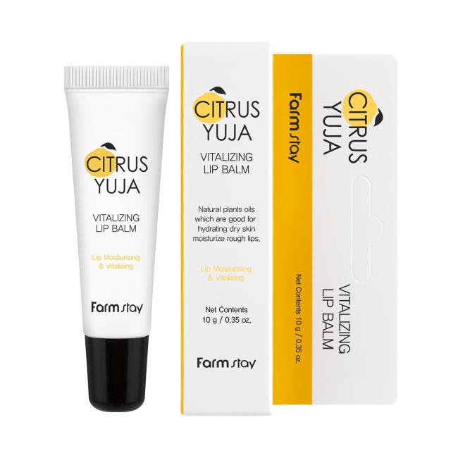 FARMSTAY CITRUS YUJA VITALIZING lūpų balzamas, 10 g