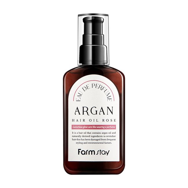 FARMSTAY ARGAN ROSE OIL plaukų aliejus, 100 ml