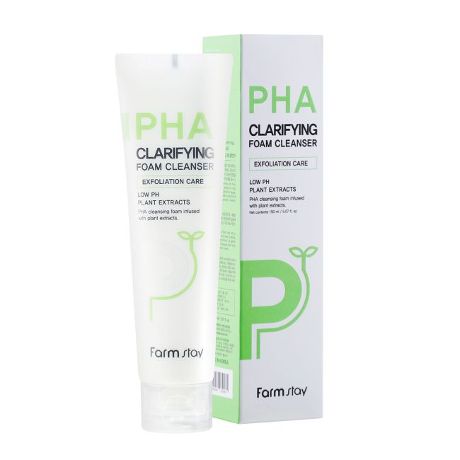 FARMSTAY PHA CLARIFYING putojantis veido prausiklis, 150 ml