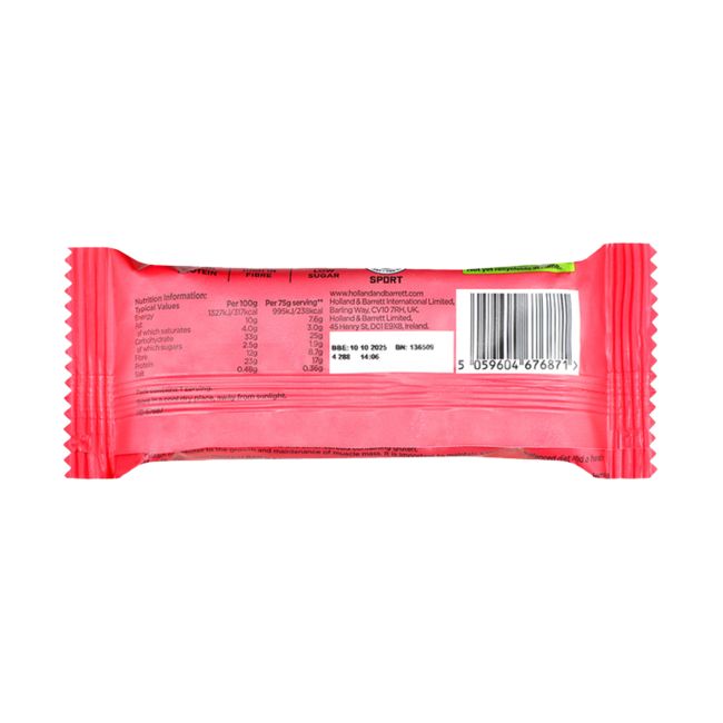 H&B PRECISION ENGINEERED uogų skonio baltyminis avižų batonėlis, 75 g