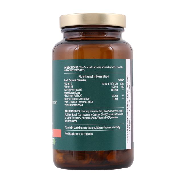 H&B šalto spaudimo nakvišų aliejus 1000 mg, 90 kapsulių