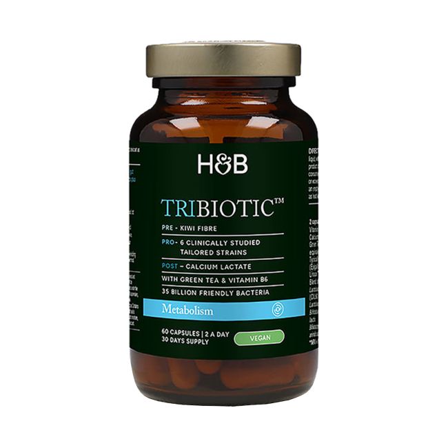 H&B TRIBIOTIC maisto papildas metabolizmui, 60 kapsulių
