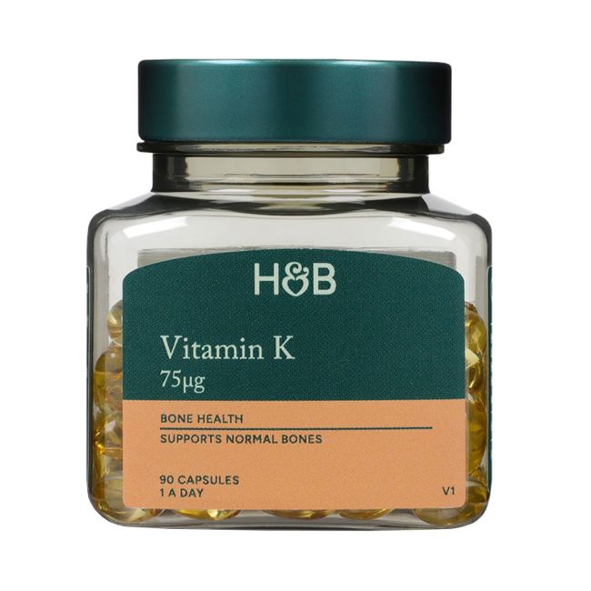 H&B vitaminas K 75 mg, 90 kapsulių