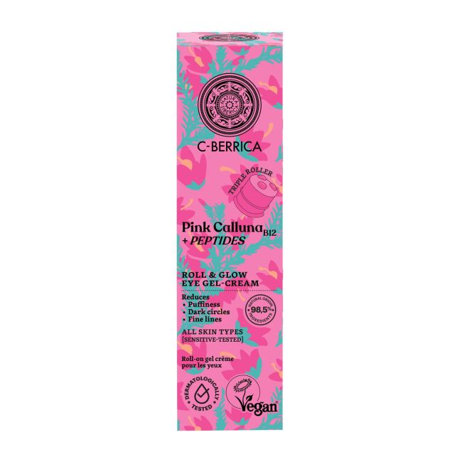 C-BERRICA PINK CALLUNA ROLL & GLOW paakių želė - kremas, 20 ml