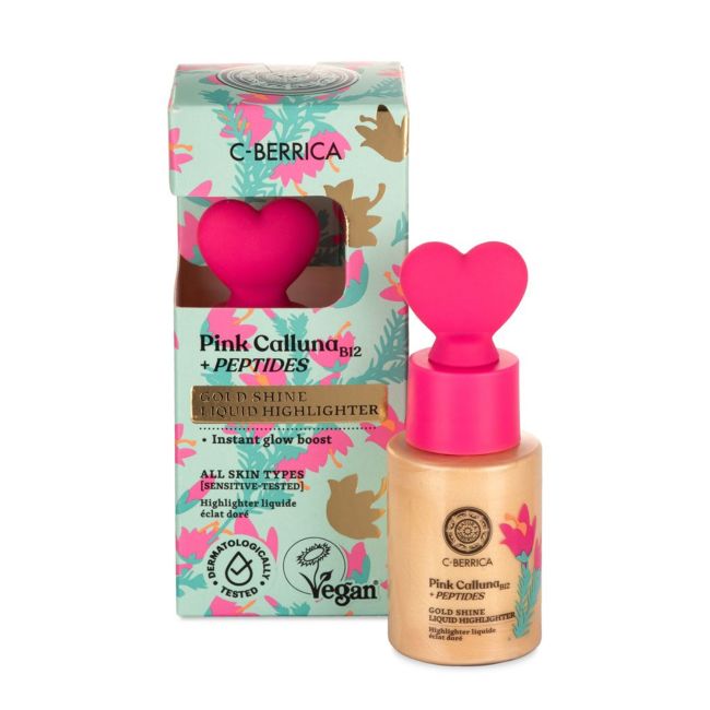 C-BERRICA PINK CALLUNA GOLD SHINE LIQUID švytėjimo suteikianti priemonė, 30 ml