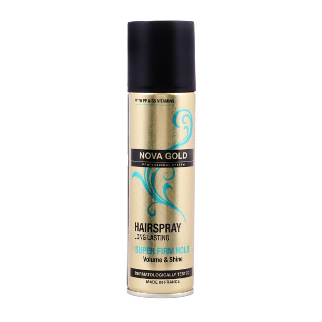 NOVA GOLD SUPER FILM HOLD plaukų lakas, 200 ml