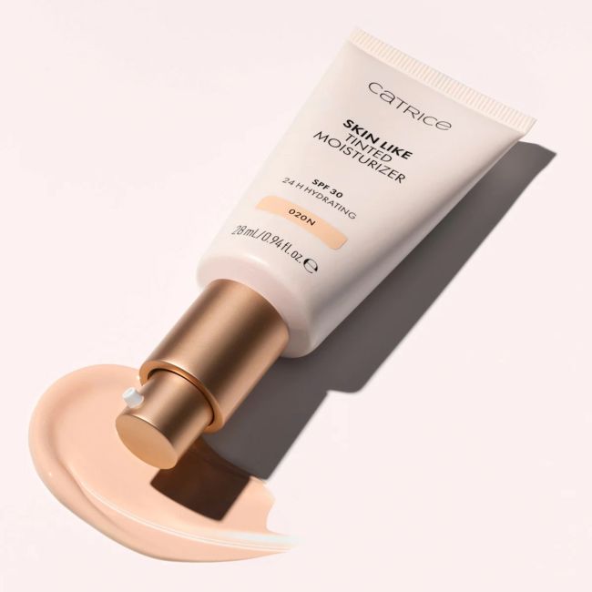 CATRICE SKIN LIKE TINTED MOISTURIZER drėkinamasis kremas su atspalviu, 28 ml