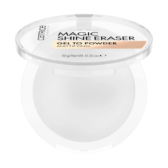 CATRICE MAGIC SHINE ERASER GEL TO POWDER matinė pudra, 10 g