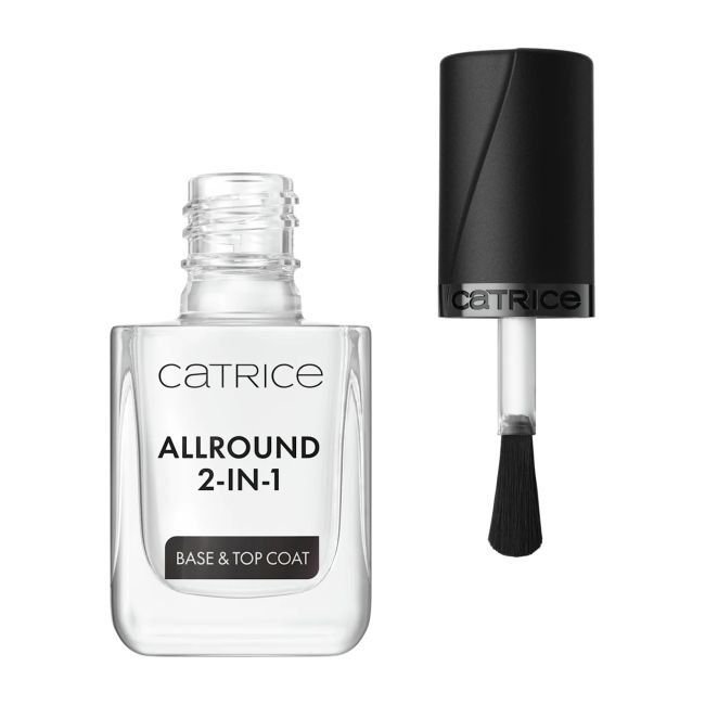 CATRICE ALLROUND 2-IN-1 nagų lako pagrindas ir viršutinis sluoksnis, 10,5 ml