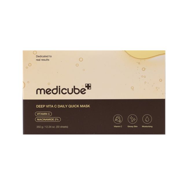 MEDICUBE DEEP VITA C DAILY QUICK veido kaukės, 350 g / 30 vnt.