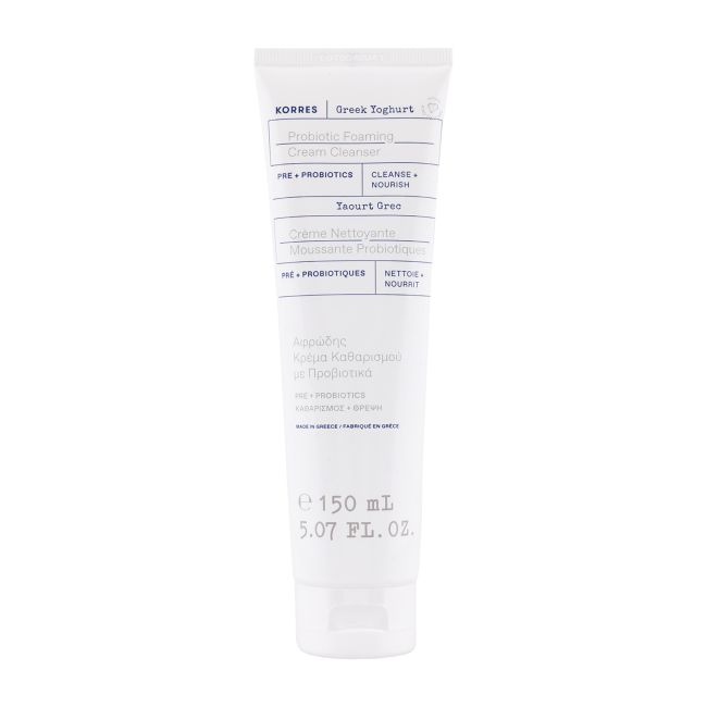 KORRES GREEK YOGHURT PROBIOTIC putojantis kreminis valiklis, 150 ml