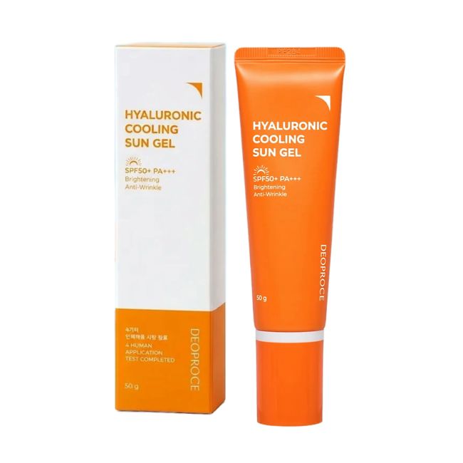 DEOPROCE HYALURONIC COOLING SPF50 apsauginė želė nuo saulės, 50 ml